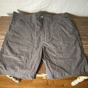 Prana Men's Charcoal Flat Front Shorts